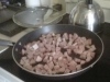 kielbasa frying